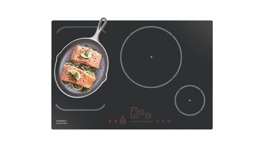 Bếp từ ROSIERES RFI802 là bếp từ 3 vùng nấu cao cấp