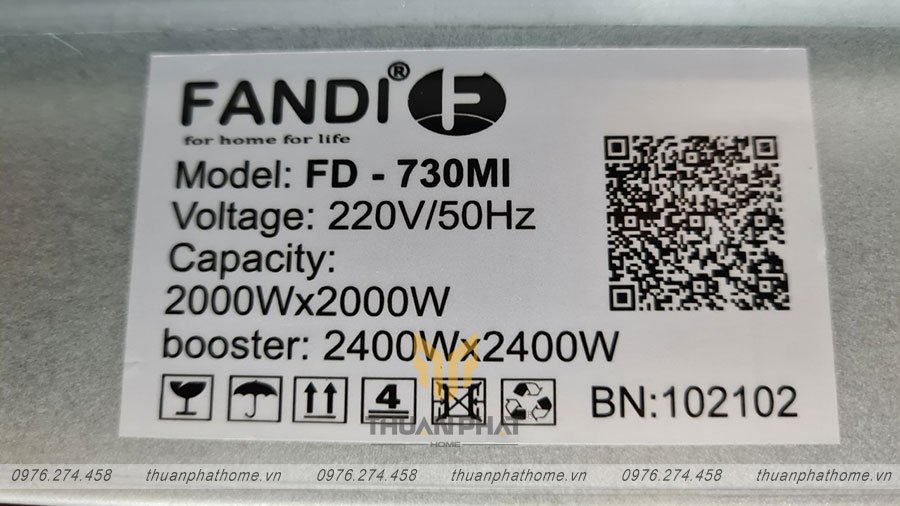 Bếp từ Fandi FD-730MI có thể tiết kiệm tối đa thời gian với chức năng Booster